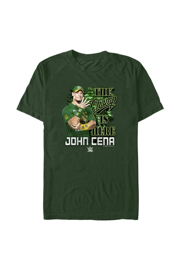 Mens WWE John Cena The Champ is Here T Shirt