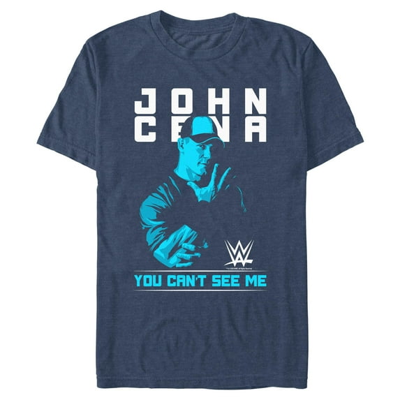 Mens WWE John Cena You Can't See Me Blue T Shirt