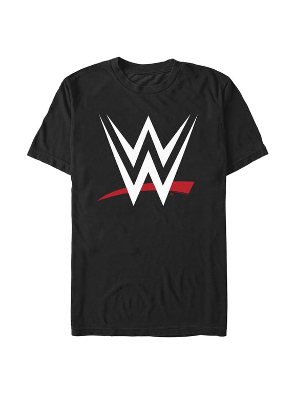 Mens WWE Letter Logo T Shirt