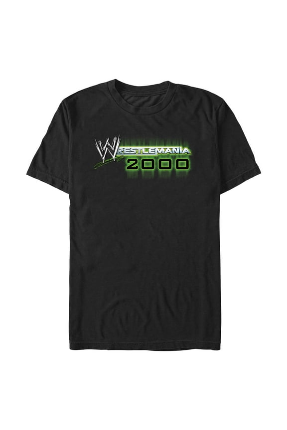 Mens WWE Neon Logo 2000 T Shirt