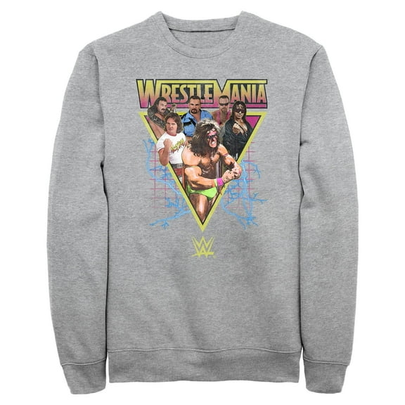 Mens WWE Retro Wrestlers Triangle Sweatshirt
