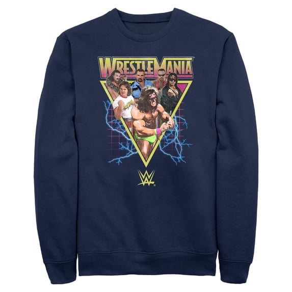 Mens WWE Retro Wrestlers Triangle Sweatshirt