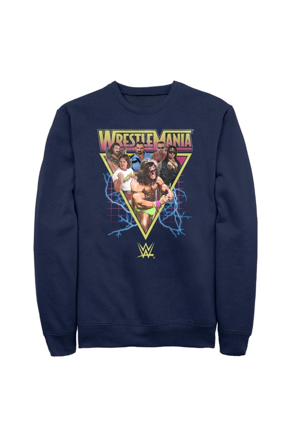 Mens WWE Retro Wrestlers Triangle Sweatshirt