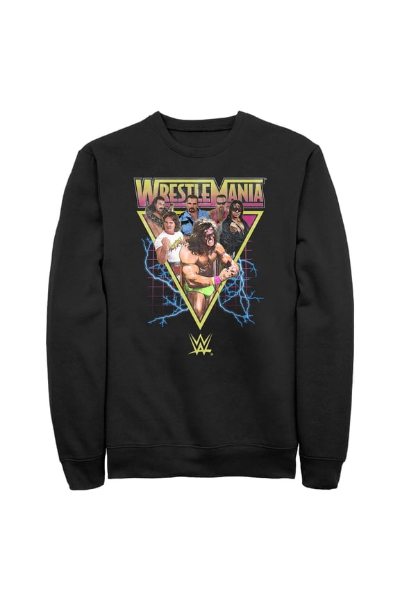 Mens WWE Retro Wrestlers Triangle Sweatshirt
