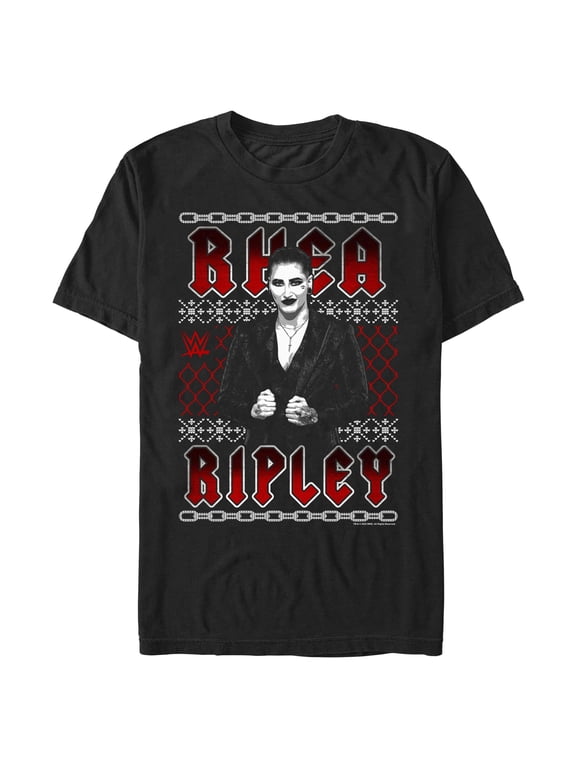 Mens WWE Rhea Ripley Ugly Sweater T Shirt