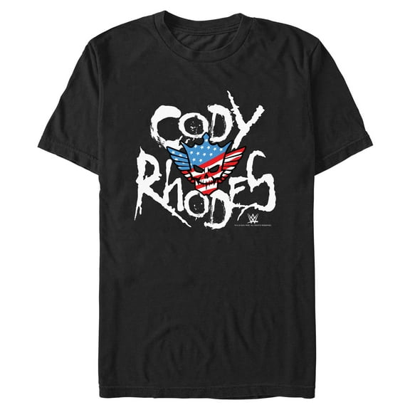 Mens WWE Rhodes Skull Logo T Shirt