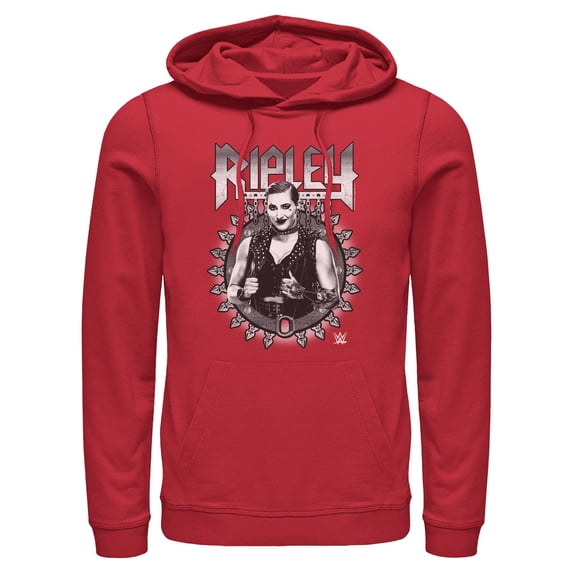 Mens WWE Ripley Black and White Photo Lightweight Hoodie