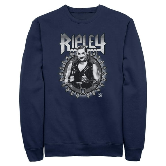 Mens WWE Ripley Black and White Photo Sweatshirt