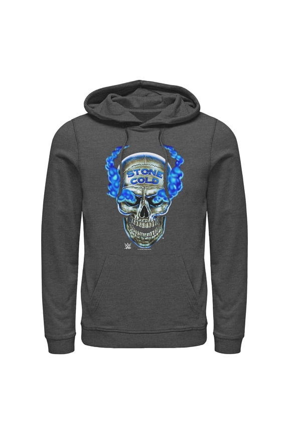 Mens WWE Stone Cold Smoke Skull Lightweight Hoodie