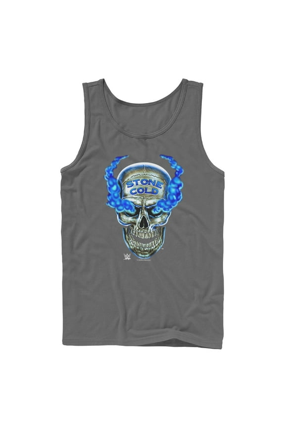 Mens WWE Stone Cold Smoke Skull Tank Top