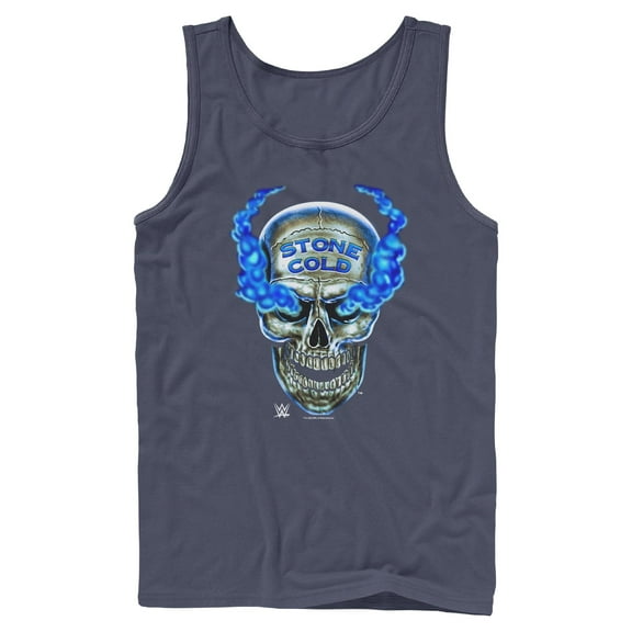Mens WWE Stone Cold Smoke Skull Tank Top