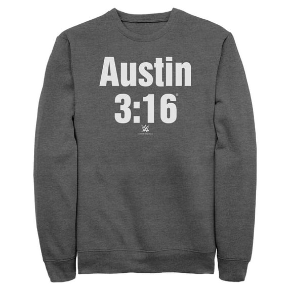 Mens WWE Stone Cold Steve Austin 3:16 White Logo Sweatshirt