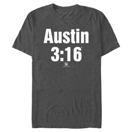 Mens WWE Stone Cold Steve Austin 3:16 White Logo T Shirt