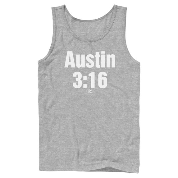 Mens WWE Stone Cold Steve Austin 3:16 White Logo Tank Top