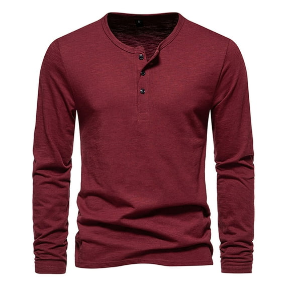 Mens Waffle Knit Long Sleeve Henley Shirt 4-buttons Casual Plain Tee Tshirt Pullover Fall Sweatshirt Top Blouses (Small, White 01)