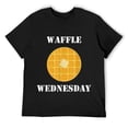 thumbnail image 1 of Mens Waffle Wednesday T-Shirt Black, 1 of 5