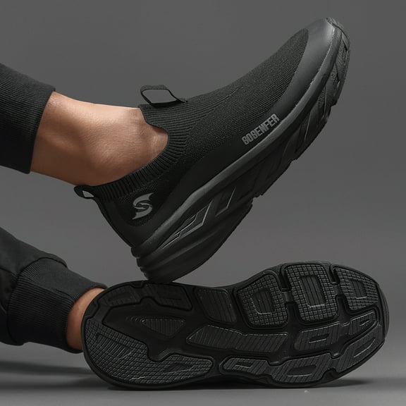 Mens Walking Shoes Slip on Lightweight Running Shoes Workout Athletic  Shoes Gym Sneakers