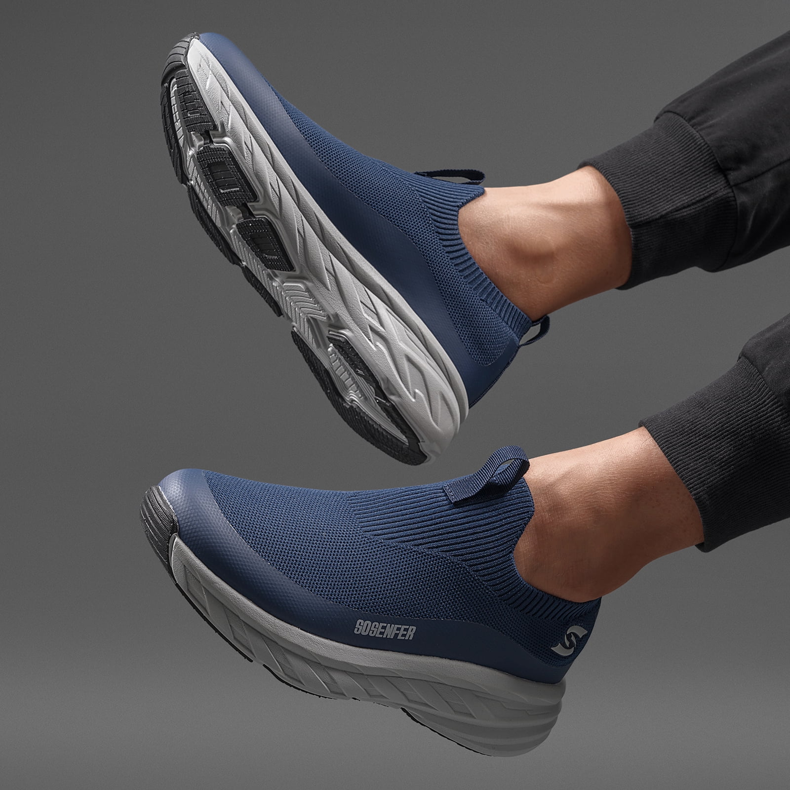 Lightweight Athletic Sneakers Slip On Walking Running Gym Workout Shoes Amazon.com | Mens Running Walking Sneakers Tennis Mesh  main image 2