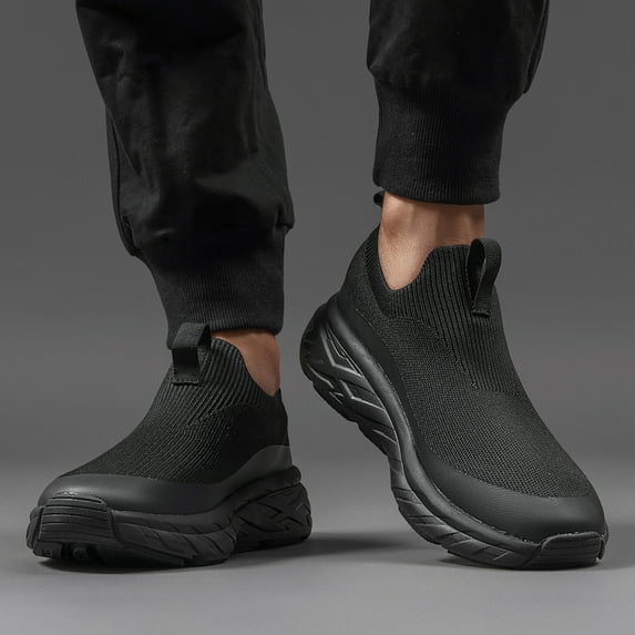 Mens Walking Shoes Slip on Lightweight Running Shoes Workout Athletic Shoes Gym Sneakers