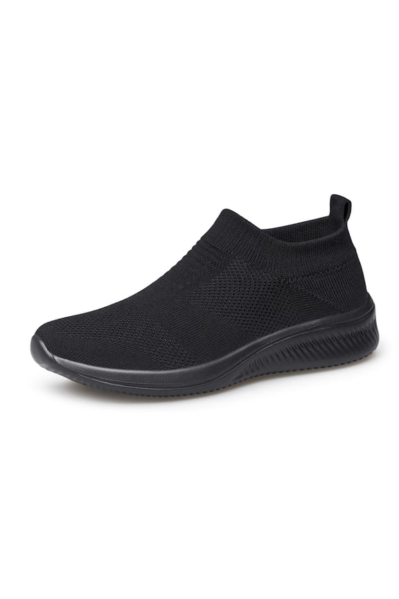 Men's Non-Slip Sports Shoes Running Tennis Sneakers Light and Breathable Leisure Walking Shoes All Black Size 11
