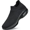 thumbnail image 1 of Mens Walking Shoes Sock Casual Fashion Sneakers Comfortable Slip On Air Cushion Workout Athletic Gym Running Shoes, 1 of 7