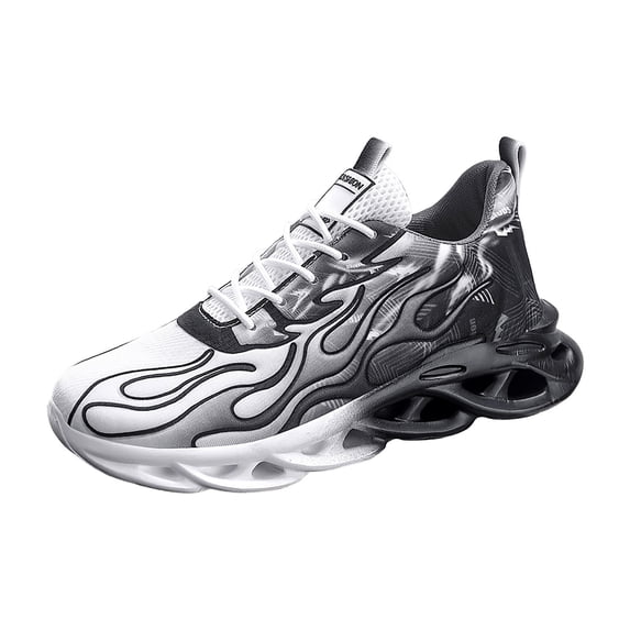 Mens Walking Shoes Wide Toe Comfort Lightweight Breathable Sock Shoe Non-Slip Mesh Slip on Shoes