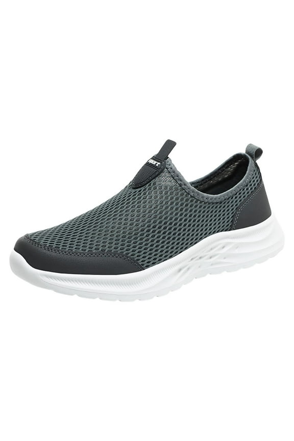 Mens Walking Shoes Wide Width Slip On Men's Slip On Shoes, Versatile & Casual Everyday Sneaker, Lightweight & Breathable Mesh, All-Day Wear & Comfort
