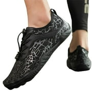 Mens Walking Shoes Wide Width Velcro Straps Grounding Shoes with Copper, Grounded Barefoot Footwear Shoes for Womens Mens Soft Comfortable