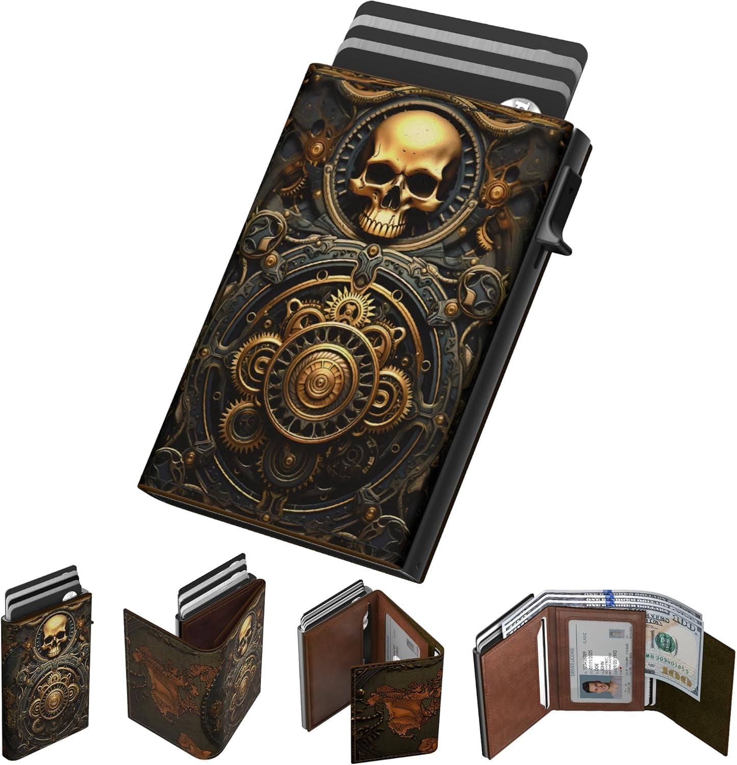 Typecase Mens Wallet Card Holder Pop Up Aluminum Case Premium | Seychelles