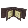 thumbnail image 1 of Mens Wallet RFID Genuine Leather Bifold Wallets For Men, 3 ID Windows 12 Card Holders Gift Box Brown, 1 of 8