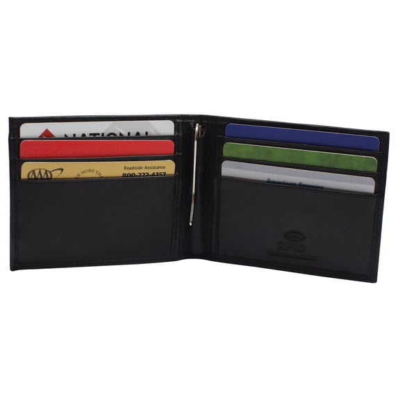Mens Wallet with Money Clip Slim RFID Front Pocket Wallets for Men