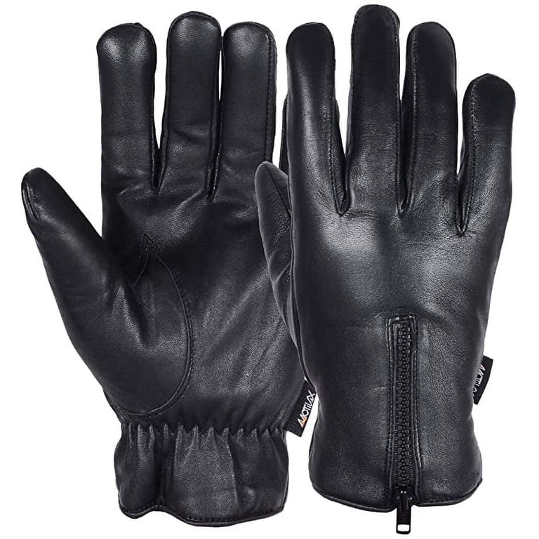 chinese dress ladies Winter PU Leather Gloves for Men, Touchscreen Wool Lined Outdoor Windproof  Warm Suede Driving Dress (Black, One Size) at Amazon Women's Clothing store