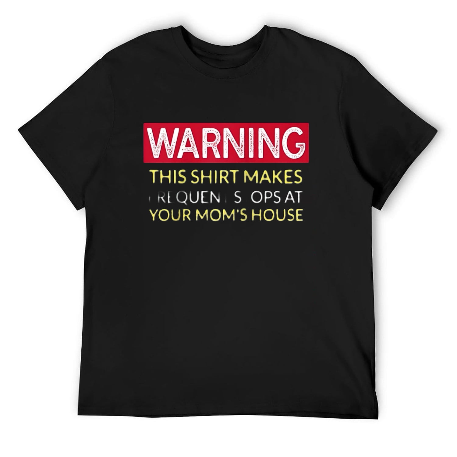 Mens Warning This Shirt Makes Frequent Stops At Your Moms House Raglan