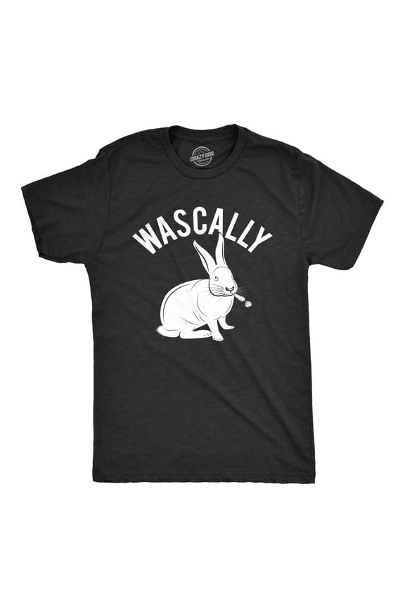 Mens Wascally Rabbit T Shirt Funny Easter Bunny Cartoon Graphic Tee Graphic Tees