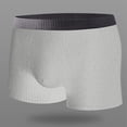 thumbnail image 1 of Mens Washable Underwear Boxers Briefs Bulge Enhancing Wicking Briefs Elastic Waist Low Rise Solid Color Underpants Breathable Comfortable Soft Cool Boxers, 1 of 9