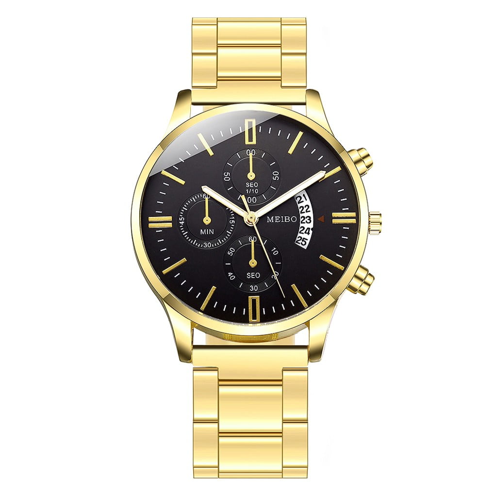 Mens Watches Meibo Sleek Minimalist Stainless Steel Three Mens Watches Meibo Sleek Minimalist Stainless Steel Three