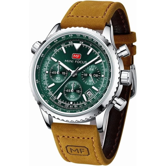 Mens Watches for Men Casual Chronograph Waterproof Sport Military Watch Analog Quartz Movement Stylish Luxury Dress Wrist Watch Elegant Gift Watch for Men