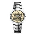 thumbnail image 1 of Mens Watches Silvery Steel Band Top Brand Waterproof Japan Quartz Watch Christmas Men Business Clock A 1800s Vintage Squirrels Illustration Squirrel Wrist Watches, 1 of 4
