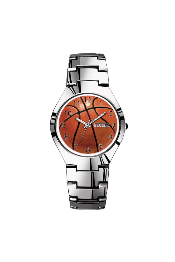 Mens Watches Silvery Steel Band Top Brand Waterproof Japan Quartz Watch Christmas Men Business Clock Basketball Watches