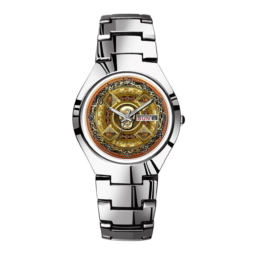 Mens Watches Silvery Steel Band Top Brand Waterproof Japan Quartz Watch ...