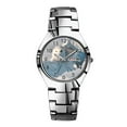 thumbnail image 1 of Mens Watches Silvery Steel Band Top Brand Waterproof Japan Quartz Watch Christmas Men Business Clock Snowy Owl landing on snow Wrist Watches, 1 of 4