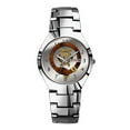 thumbnail image 1 of Mens Watches Silvery Steel Band Top Brand Waterproof Japan Quartz Watch Christmas Men Business Clock Vintage Monogram 'NO & ON' [Leather & Brass] Wrist Watches, 1 of 4