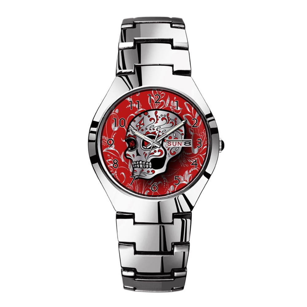 手作り！Skull Original Watch BRAND HIRO'S Black Gold Dial Quartz