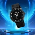 thumbnail image 1 of Mens Watches Waterproof Analog Quartz Watch for Men with Date Fashion Wristwatch Rubber Strap Watch （Black）, 1 of 8