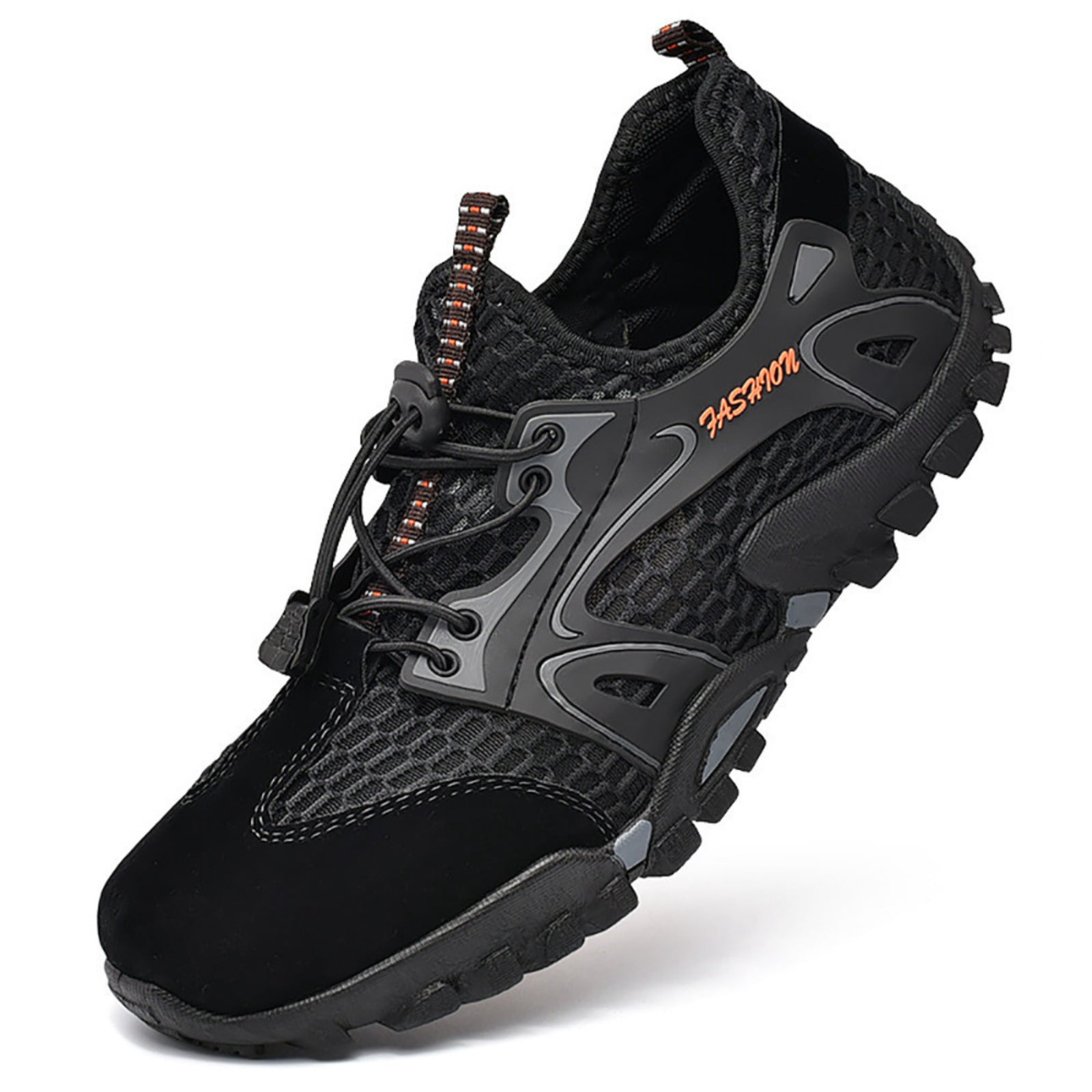 Mens Water Shoes Quick Dry Breathable Mesh Hiking Aqua Shoes Non Slip Outdoor Beach River Trekking Shoes