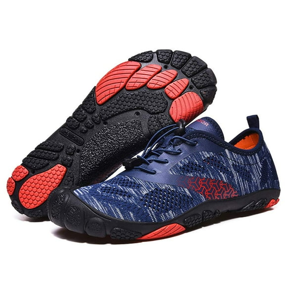 Mens Water Shoes Quick Drying Sneakers Beach Shoes Swimming Yoga Lightweight Walking Shoes Blue 5.5 UK