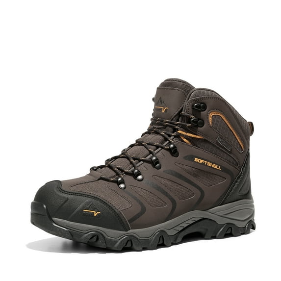 Mens Waterproof Ankle-High Hiking Boots - Lightweight Outdoor Shoes for Trekking Trails