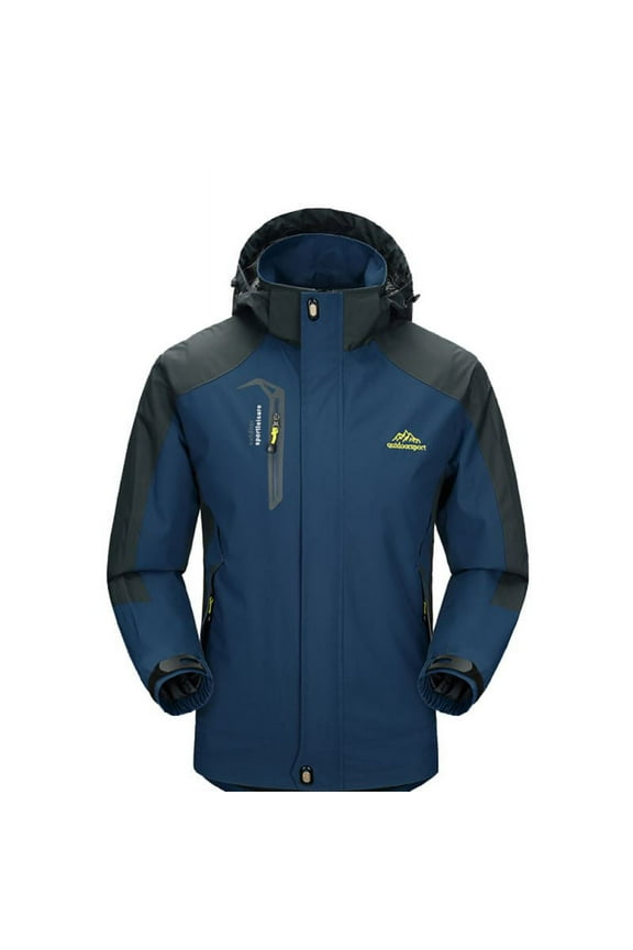 Mens Waterproof Hiking Jacket Coat Winter Ski Outdoor Sport Raincoat Hoodie Tops
