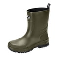 thumbnail image 1 of Mens Waterproof Mid Calf Fishing & Tide Pool Rain Wellies Slip Resistant Thick Rugged Sole Rubber Booties, Durable Footwear for Beach Wading, Farming, Outdoor Rainy Activities Green A, 1 of 6