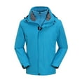 thumbnail image 1 of Mens Waterproof Ski Jackets 3 in 1 Winter Warm Snow Jacket Windproof Rain Hooded Coat with Inner Warm Fleece Coat Sky Blue, 3XL, 1 of 7